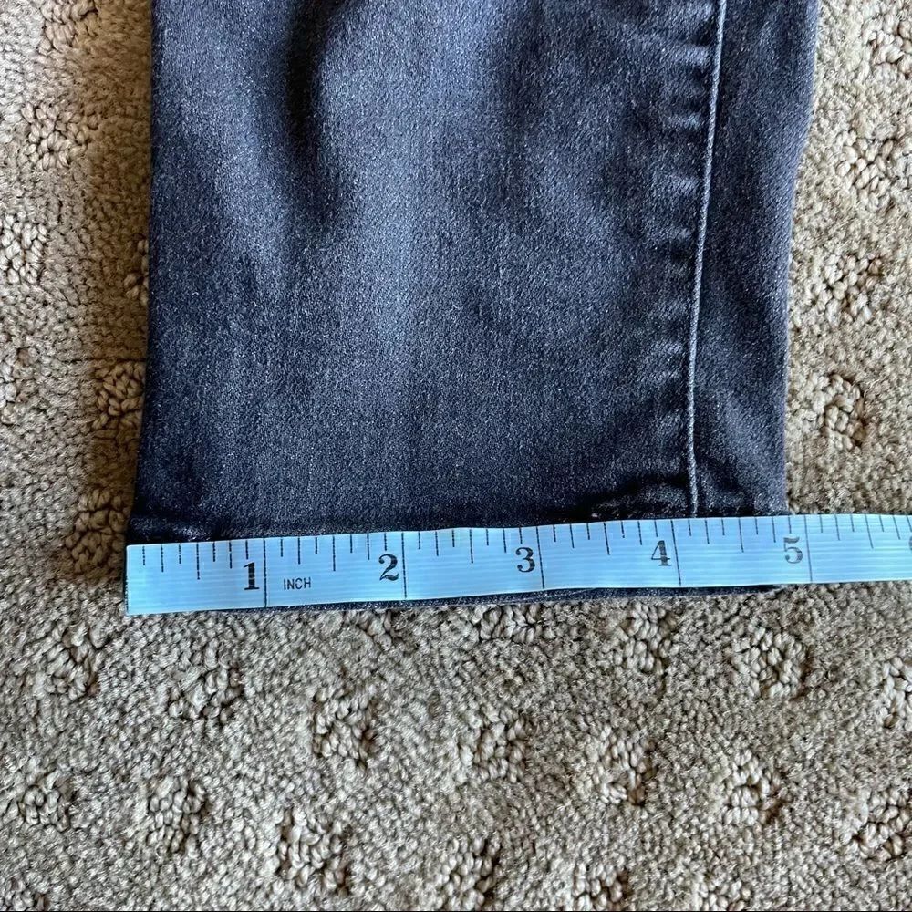 Wonder Nation Dark-Gray Girls Jeans Size 8 Zip and Button 4 Pockets - Picture 16 of 16